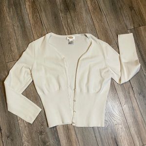 White Cardigan Top
